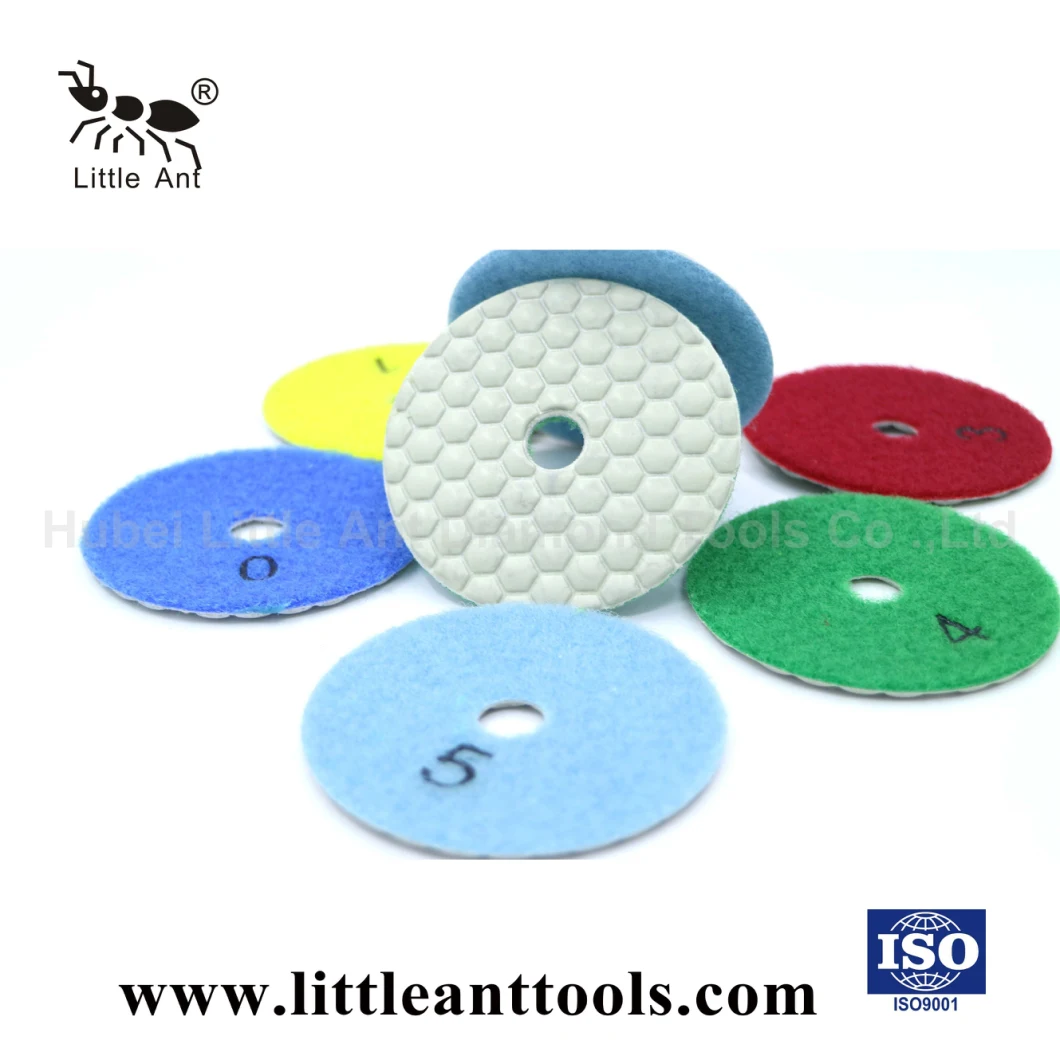 80mm Diamond Pressed Dry Resin Polishing Pad for Granite and Marble