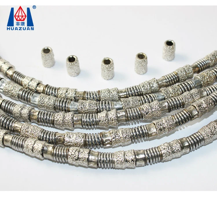 Professional Manufacturer Vacuum Brazed Diamond Wire Saw Parts for Stone