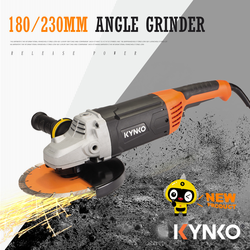 KYNKO 2300W Angle Grinder, Industrial Level Angle Grinder with Ce/GS/SA Certificate