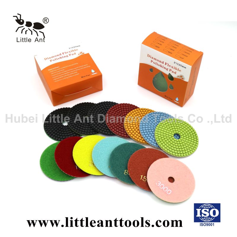 5inch 125mm Diamond Wet Resin Polishing Pad for Granite and Marble