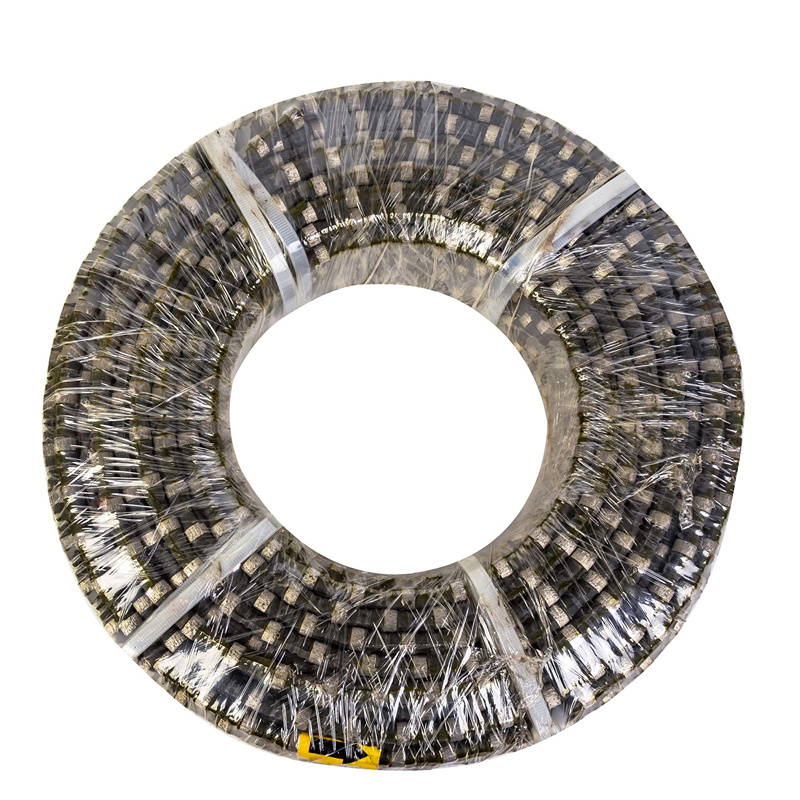 Rubber Coated Diamond Wire Saw for Granite Quarry