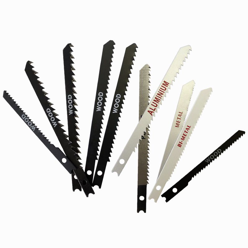 10PCS Assorted Jigsaw Blades U-Shank Type Jig Saw Blade Set