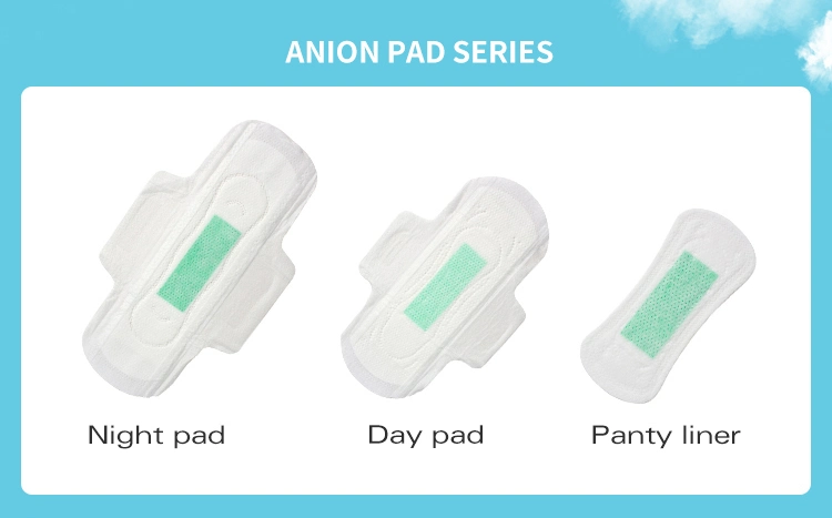 Wholesale Menstrual Pads Ladies Anion Sanitary Pads Overnight Cotton Sanitary Pads for Women Manufacturing
