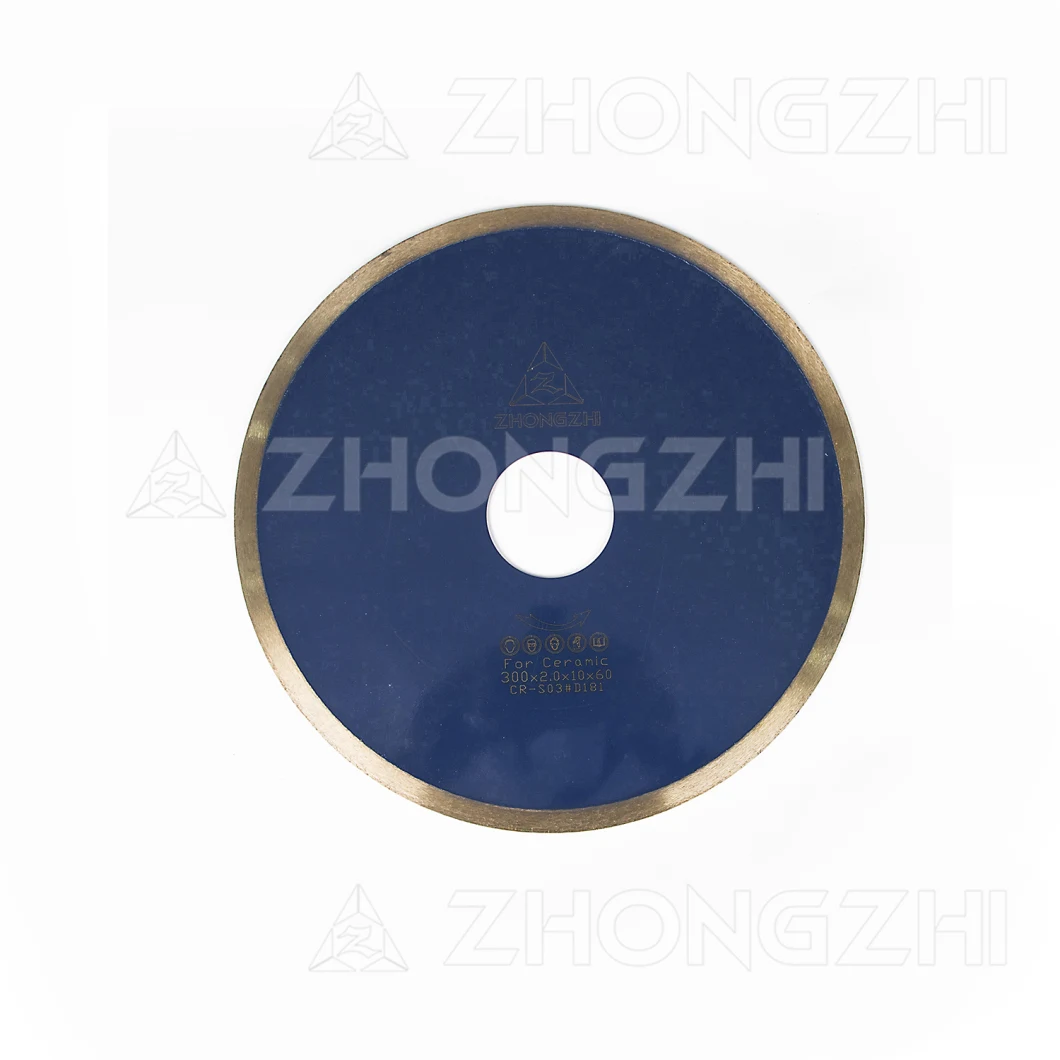 Hot Pressed Ceramic Tiles Diamond Continuous Boundary Cutting Saw Blade