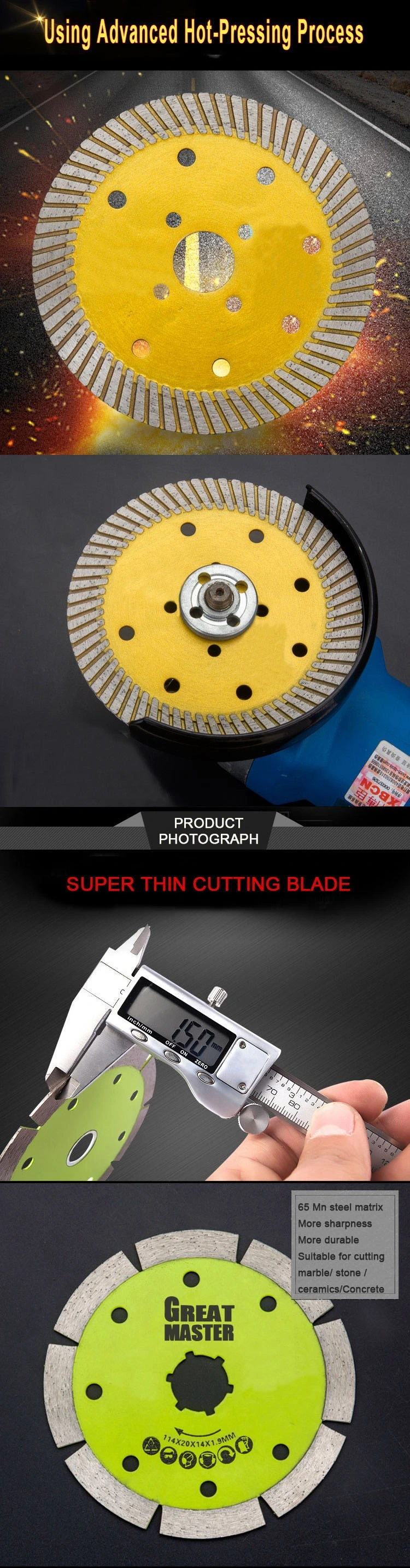 Fast and Smooth Ceramic Cutting Disc Diamond Saw Blades