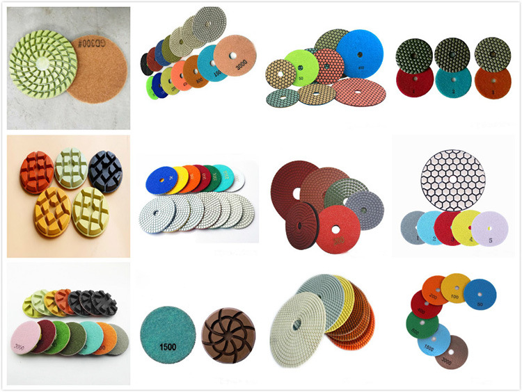 4 Inch D100mm Resin Grinding Disc Diamond Flexible Concrete Floor Polishing Pad for Cement Concrete and Terrazzo Floor