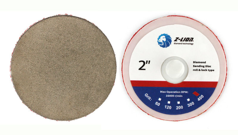 Zlion High Quality Electroplated Roloc Polishing Pads for Glass