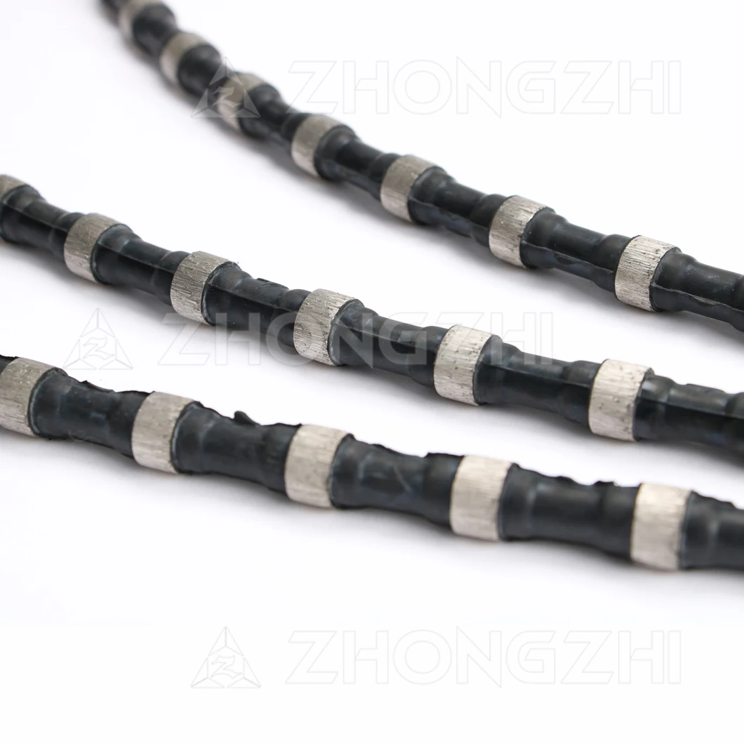 D11.5mm Diamond Rubber Wire Saw for Granite Stone Quarrying