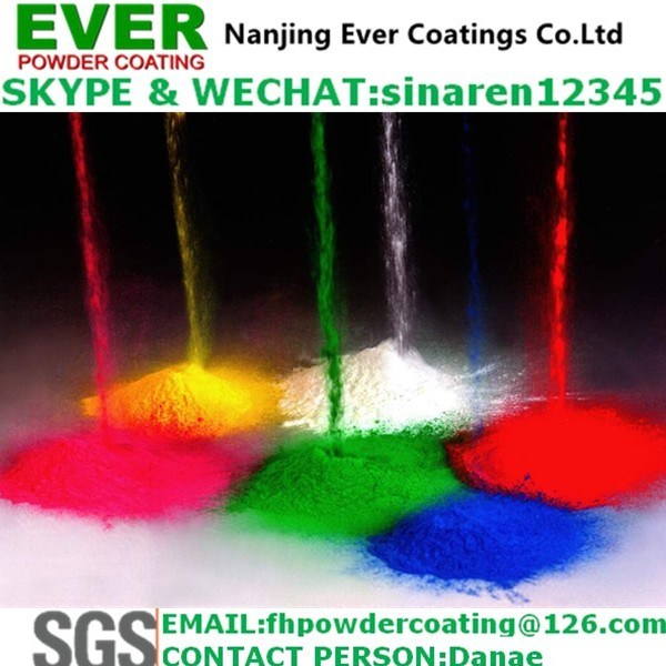 All Colors Semi Gloss Thermosetting Powder Coating for Metal