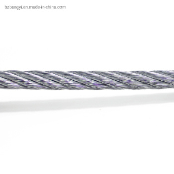 High Tensile Strength 1X7 0.6mm Galvanized Steel Wire Rope