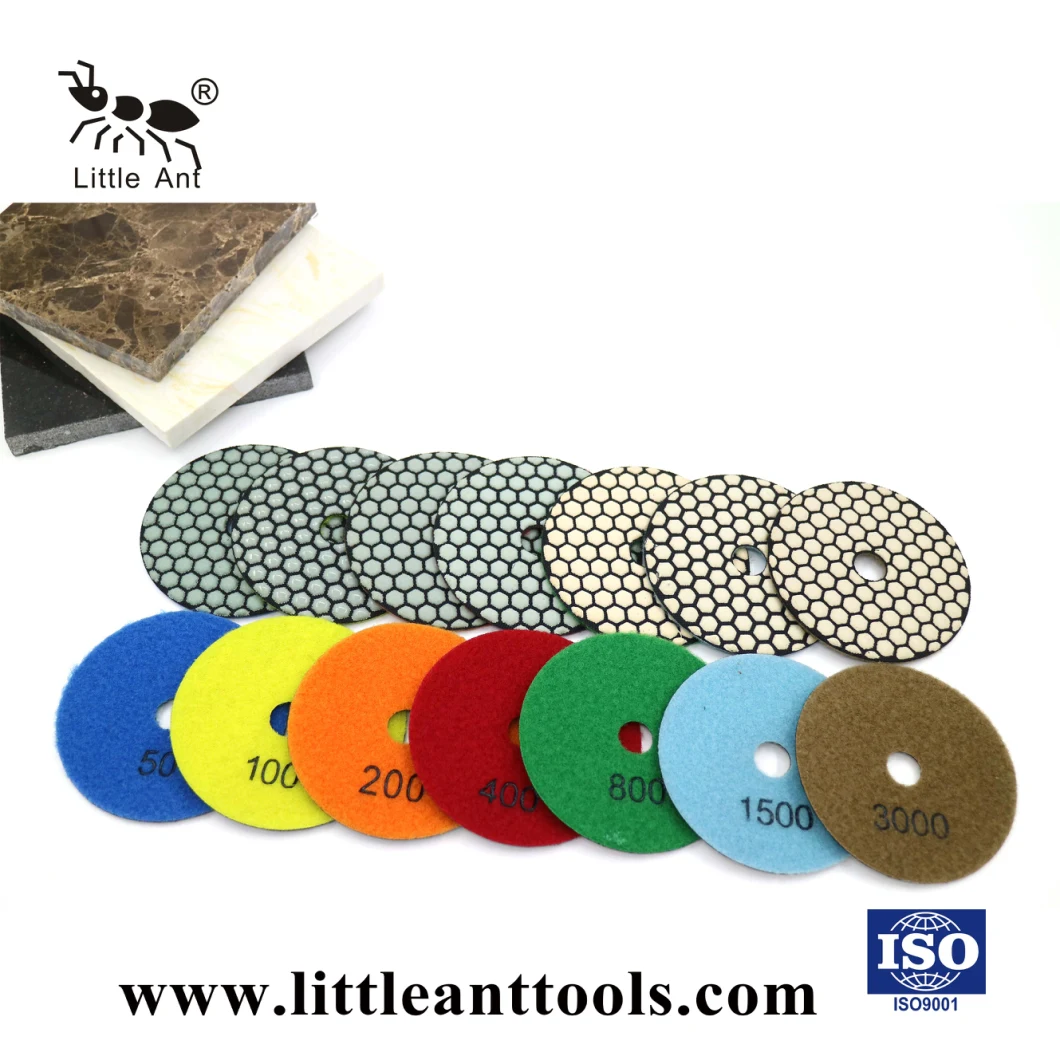 5 Inch /125mm High Quality Dry Polishing Pads for Granite, Marble and Quarts