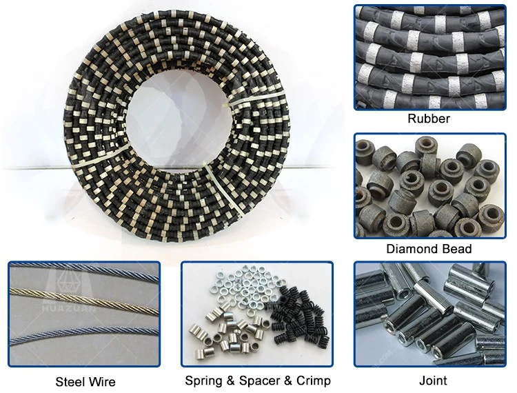 9.8mm High Cutting Efficiency Vacuum Brazed Diamond Wire Saw Beads