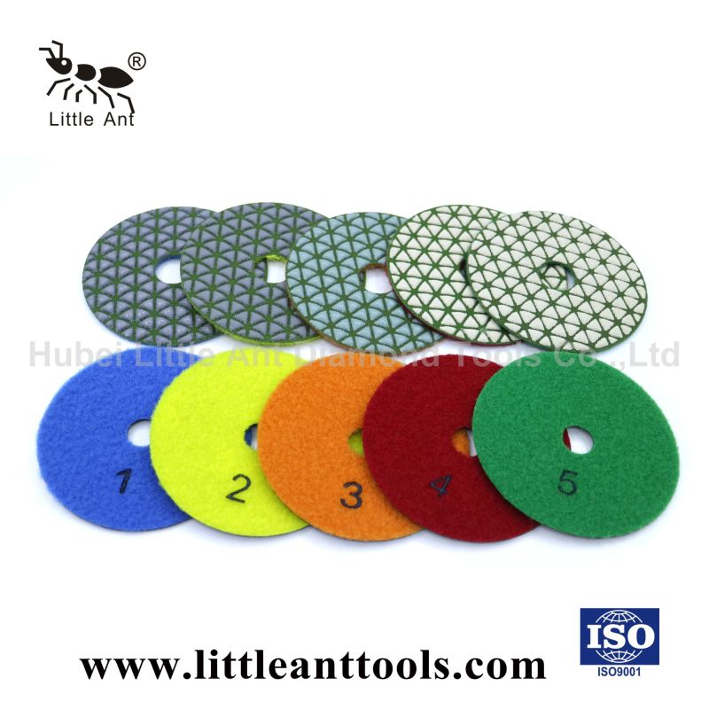 China Well-Known Professional Quality 5 Steps Dry Flexible Polishing Pads