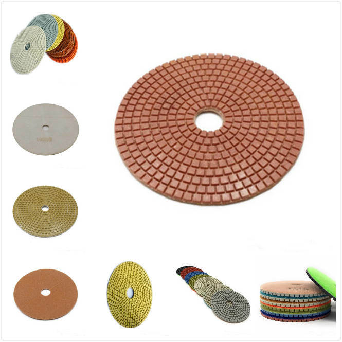 Diamond Granite Marble Buffing Pads 7 Inch D180mm Wet Polishing Pad Flexible Grinding Wheel for Angle Grinder 10PCS