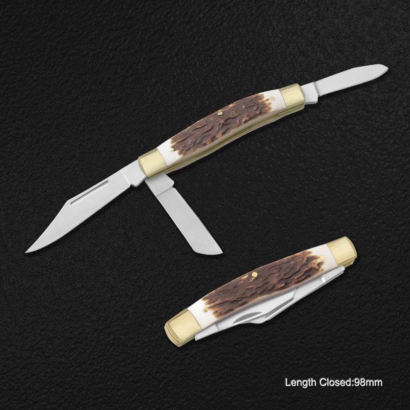 Stainless Steel Multi Blade Knife Pocket Knife Cutting Knife Portable Knife (#31036-717)