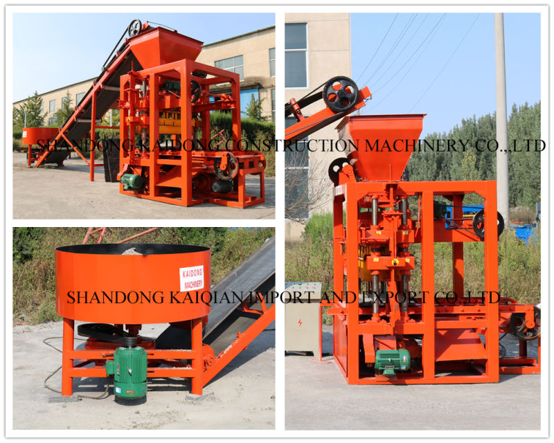 Manual Solid Concrete Block Making Machine/Small Simple Block Making Machine for Sale