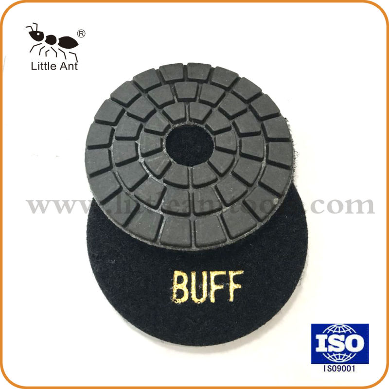 White Black Buff Resin Flexible Polishing Pads for Granite
