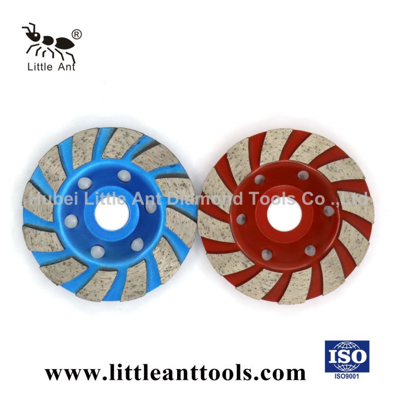 4-Inch Abrasive Tool Turbo Cup Type Diamond Grinding Wheel for Concrete