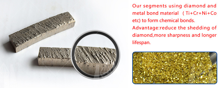 High Efficiency Diamond Saw Cutting Blade U-Shaped Segment for Granite Cutting