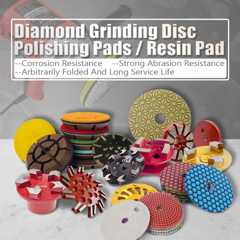 Diamond Polishing Wheel 5 Step Dry Polishing Pad Diamond Flexible Polishing Disc for Granite Marble 10PCS