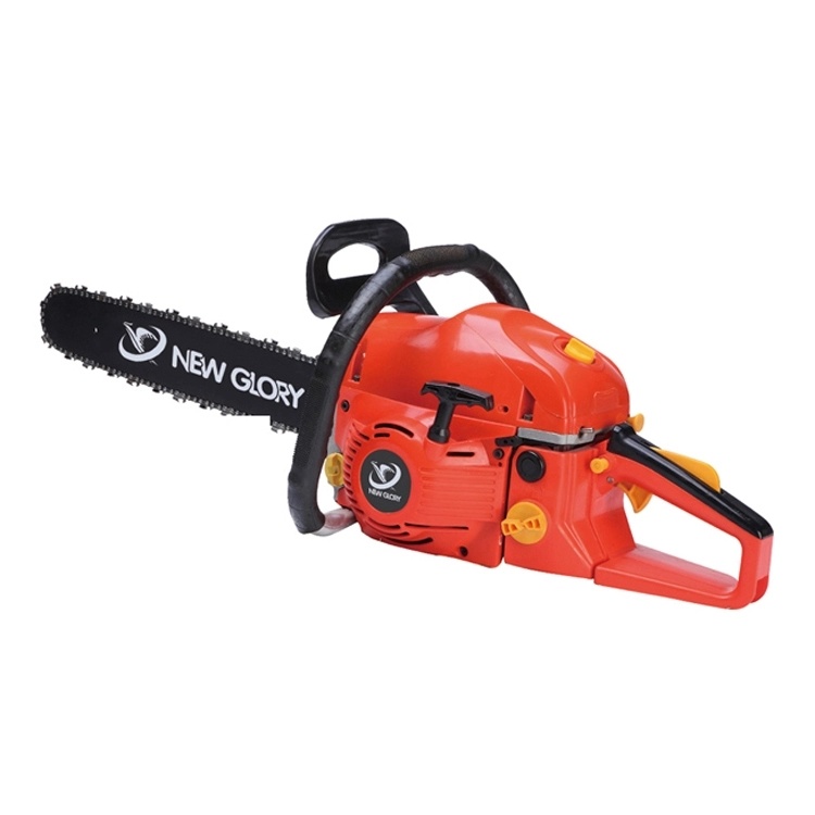 Js-5200-F Heavy Duty Petrol Hand Wood Cutting Chain Saw with Ce Certification