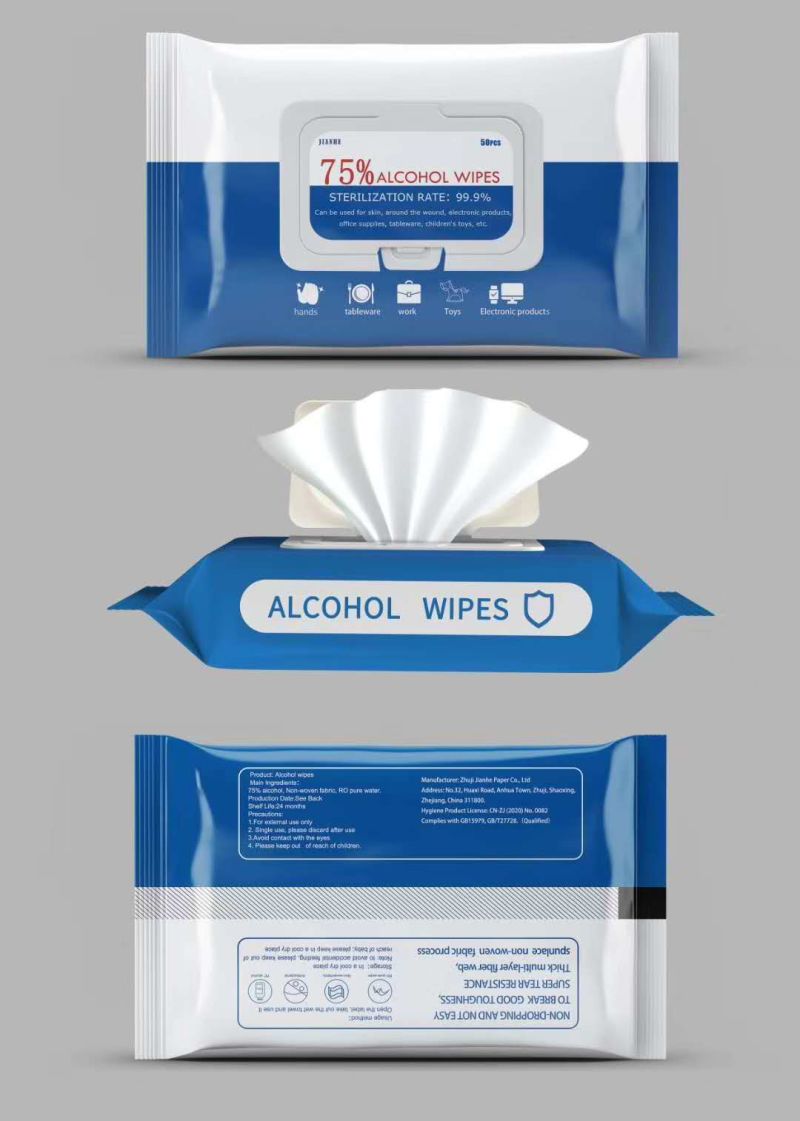 2020 75% Alcohol Wipes Sterilization Sanitary Wipes Wet Wipes 80PCS Sterilize Wet Wipes Alcohol Clean Wet Wipes Wet Tissue