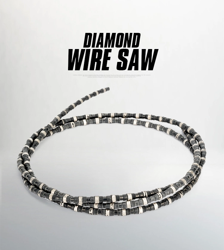 Diamond Brazed Diamond Cutting Wire for Stone Block Profiling and Slab Cutting