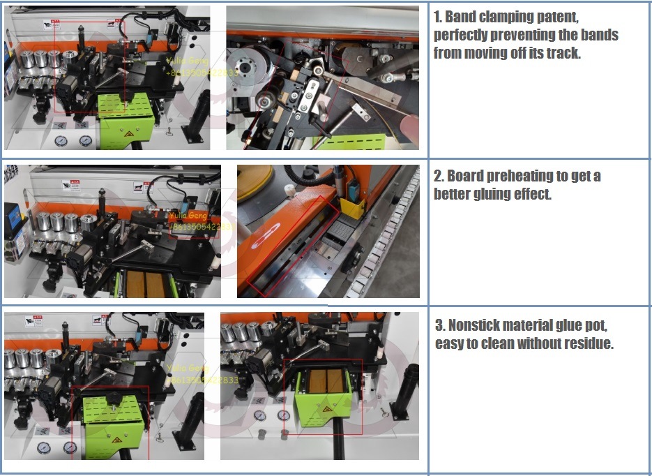 Auto Double Buffing and Flat Scraping Edge Banding Machine