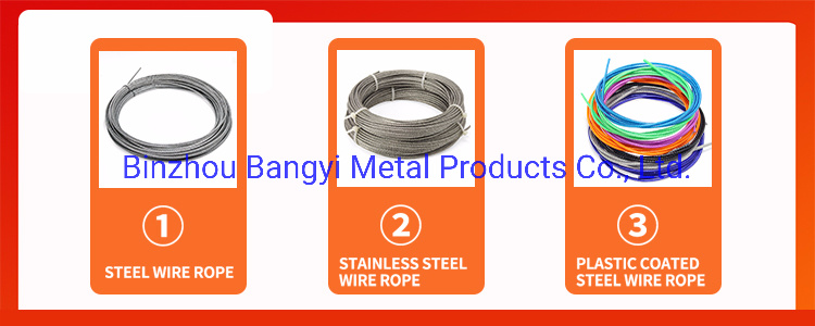Reel Packaged 7X7 Galvanized Steel Wire Rope