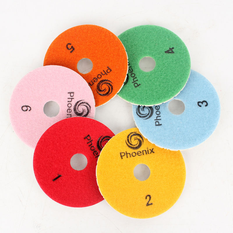 Concrete Countertops Wet Polishing Pad with 6 Steps