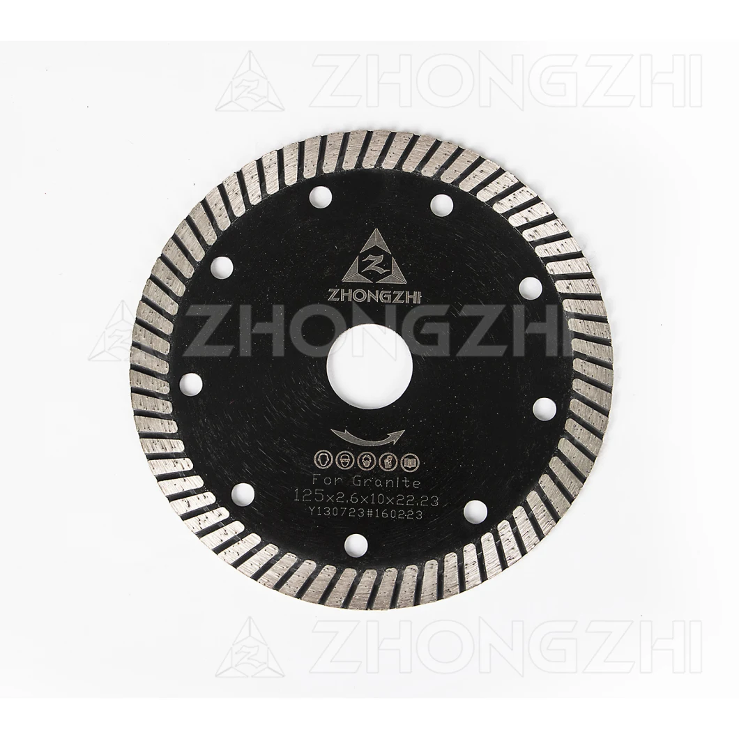 5'' Sintered Narrow Continuous Turbo Rim Diamond Blade for Dry Cutting