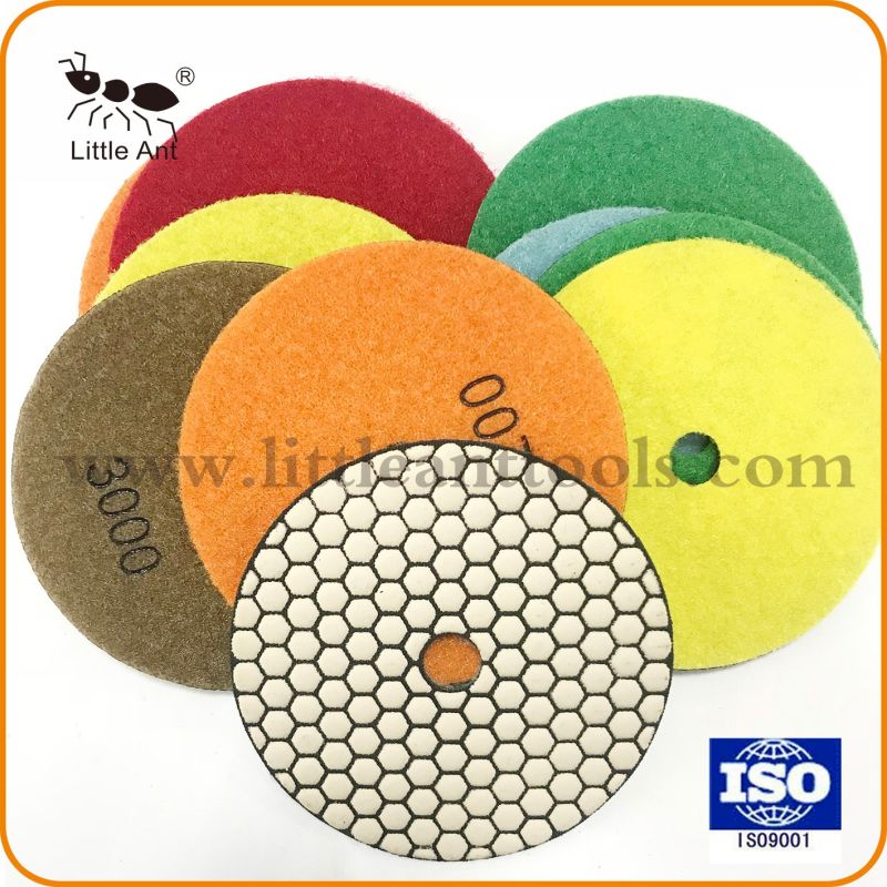 5"/125mm Dry Diamond Floor Polishing Pad Abrasive Tools Grinding Disk for Stone