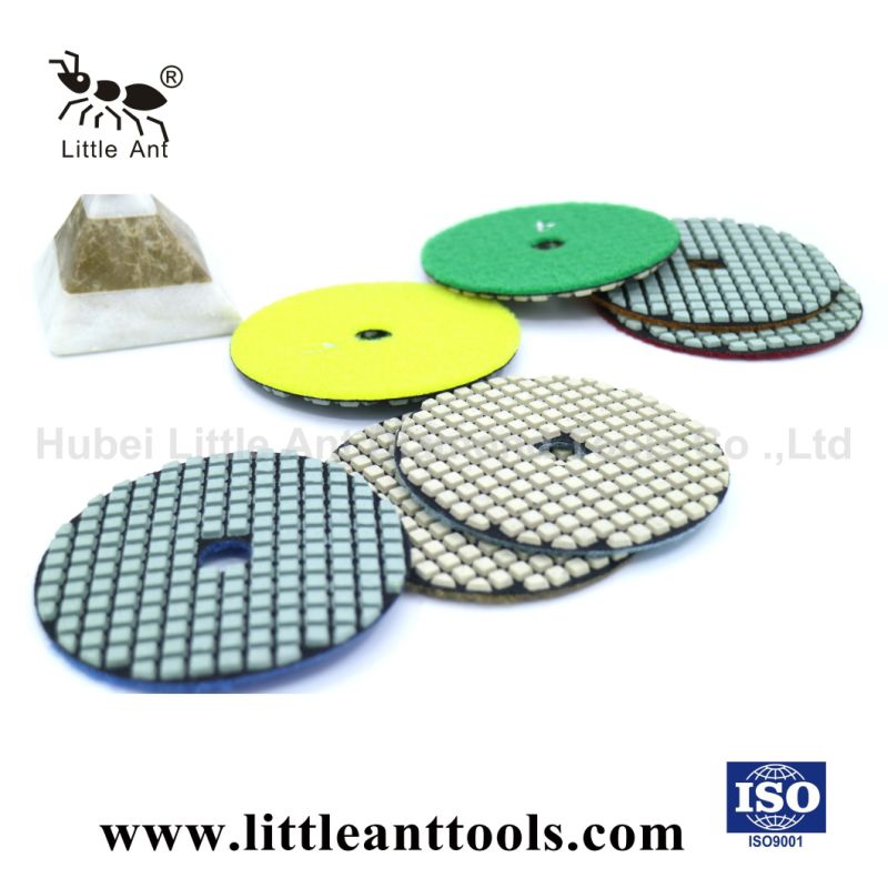 100mm Flexible Diamond Dry Polishing Pads for Counter-Top