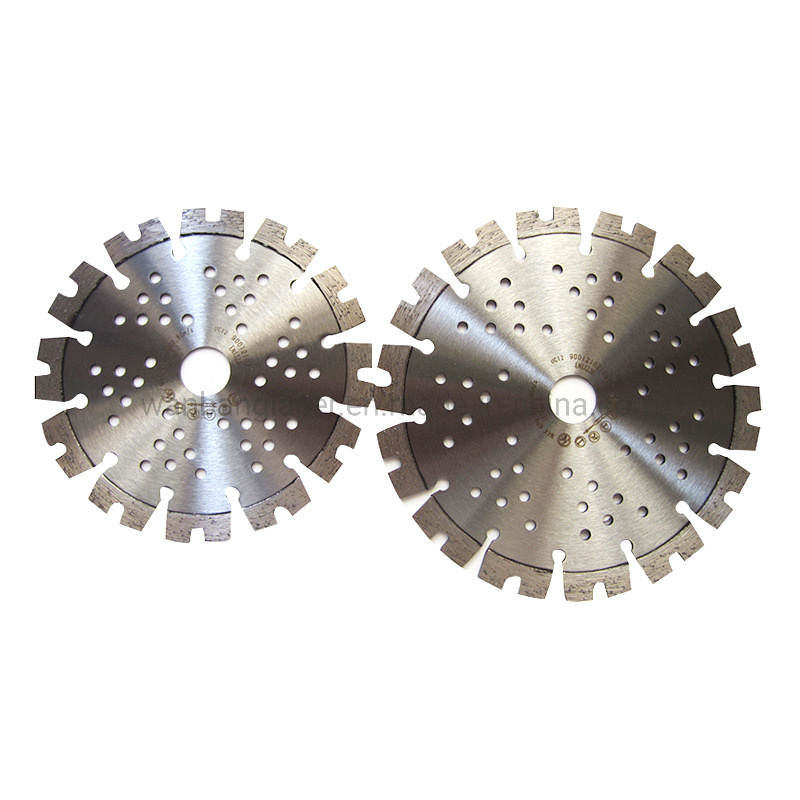 China OEM Special Design Diamond Circular Saw Blade Dry Cutting Tool with Holes Diamond Saw Blades
