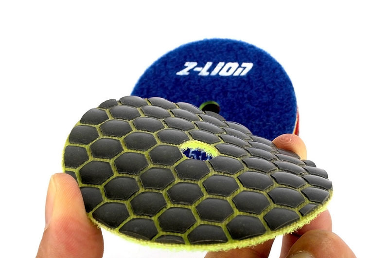 4 Inch Diamond Dry Polishing Pads Flexible Abrasive Pad