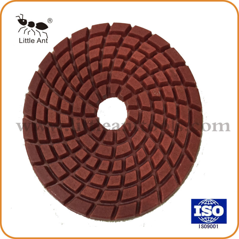 4mm Thickness Concrete Diamond Polishing Pad for Wet-Dry Use
