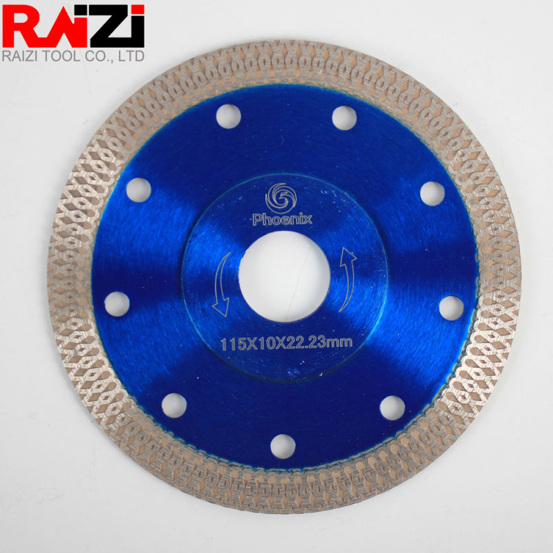 Raizi Phoenix 115/125/180/230mm Mesh Thin Turbo Diamond Cutting Saw Blade for Porcelain Tile Cutting Disc