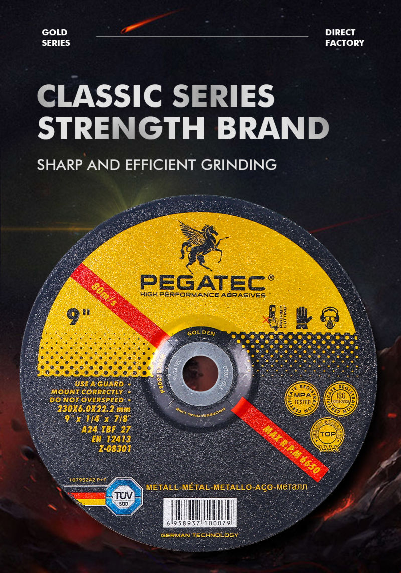 9'' Steel Grinding Disc Abrasives Manufacturer Grinding Wheel