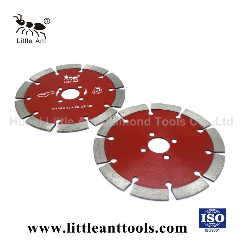 134mm Dry Use Cutting Disk Hardware Tools Hot-Pressed Diamond Saw Blade (Red)