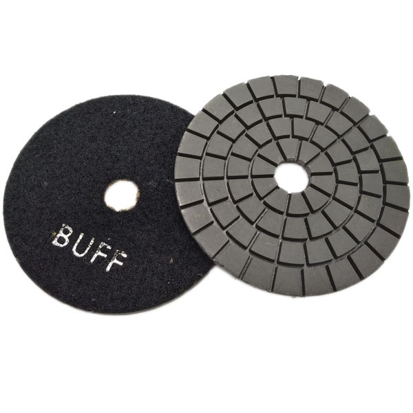 100mm Stone Velcro Black Diamond Resin Wet Buff Polishing Pads