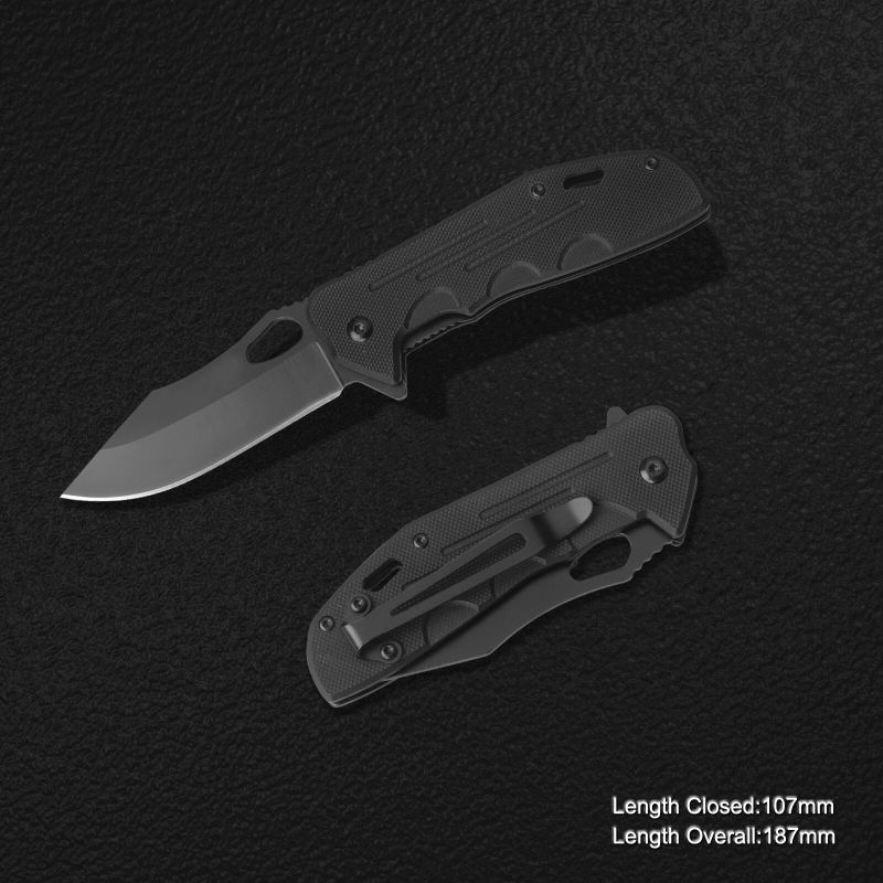 Folding Knife Pocket Knife Cutting Knife Portable Knife with G10 Handle (#31045)