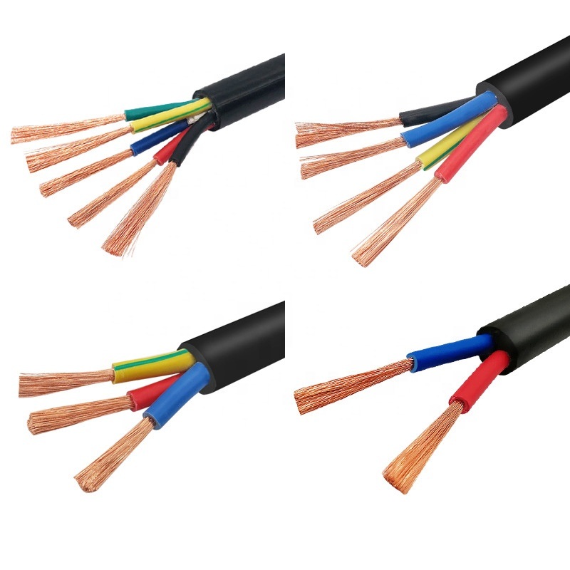 Flexible Electric Cable Power Copper Rubber Insulated Flexible Electric Cable