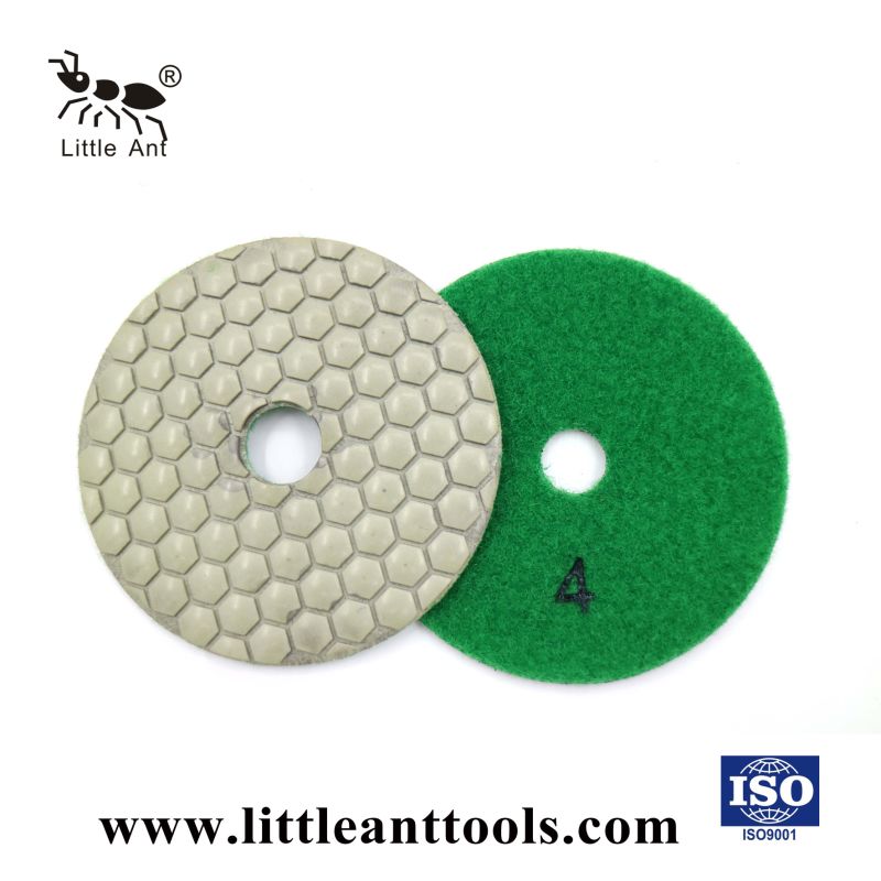 100mm Diamond Pressed Dry Resin Polishing Pad for Granite and Marble