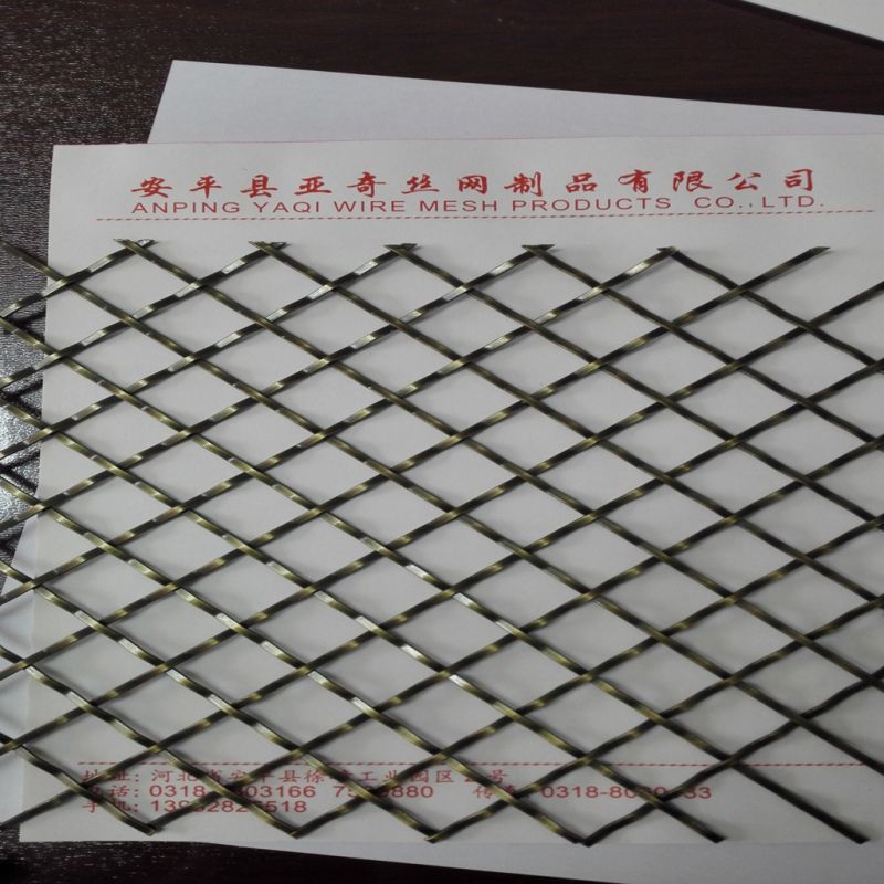 Woven Diamond Shape Stainless Steel Crimped Wire Mesh