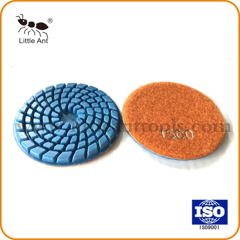 4 Inch 6mm Thickness Diamond Concrete Polishing Pad for Dry/Wet Use
