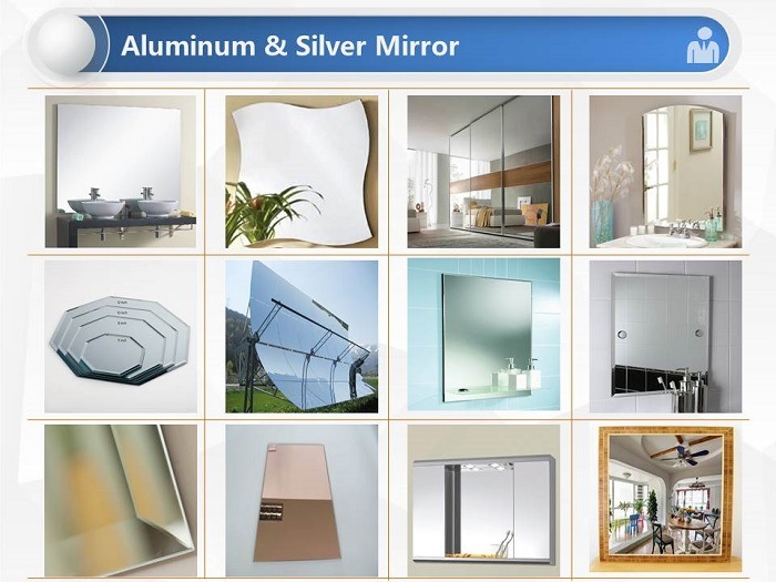 3-8mm Silver Mirror Glass for Decorated Glass for Building Glass