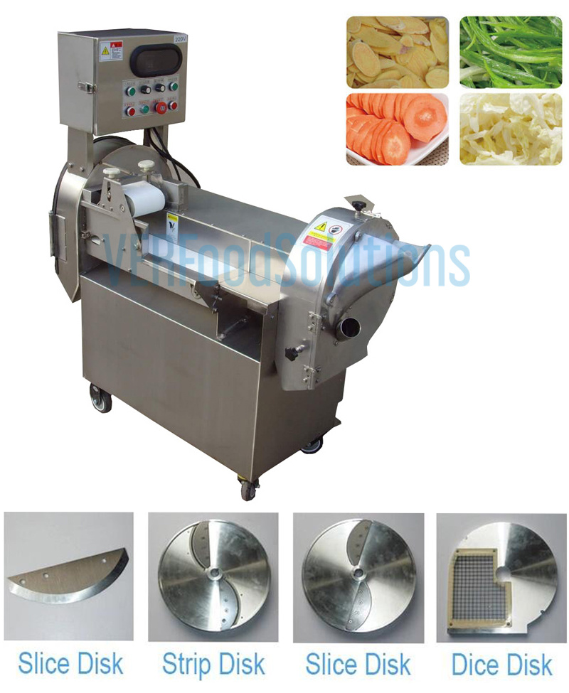 Leafy and Root Vegetable/Fruits Cutting/Slicing/Stripping/Dicing/Cubing Machine