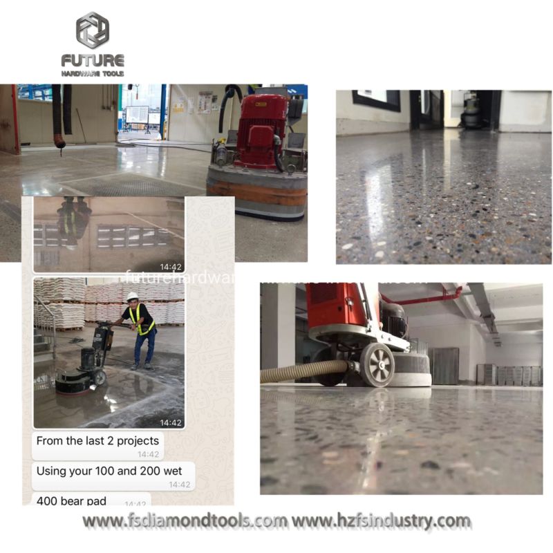 3"80mm Ceramic Bond Polishing Pads for Concrete Floor Polishing
