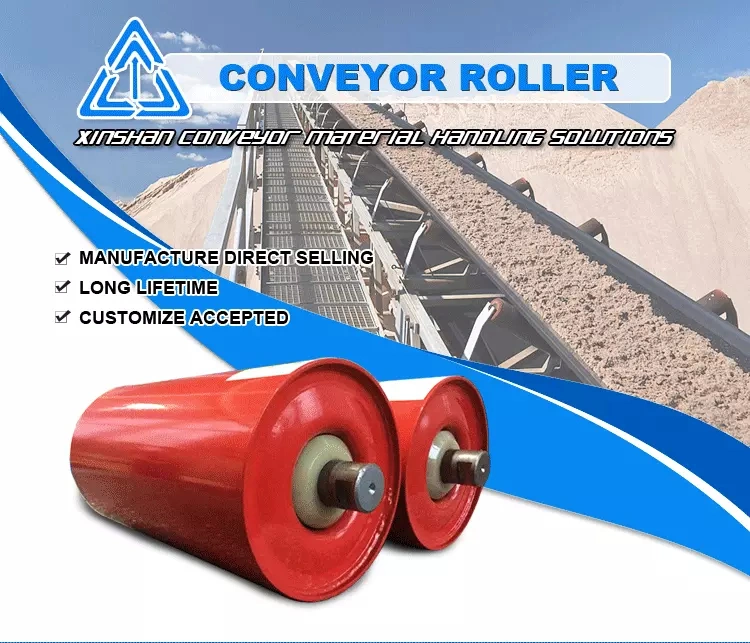 Great Quality Customized Belt Conveyor Accessory Steel Conveyor Idler