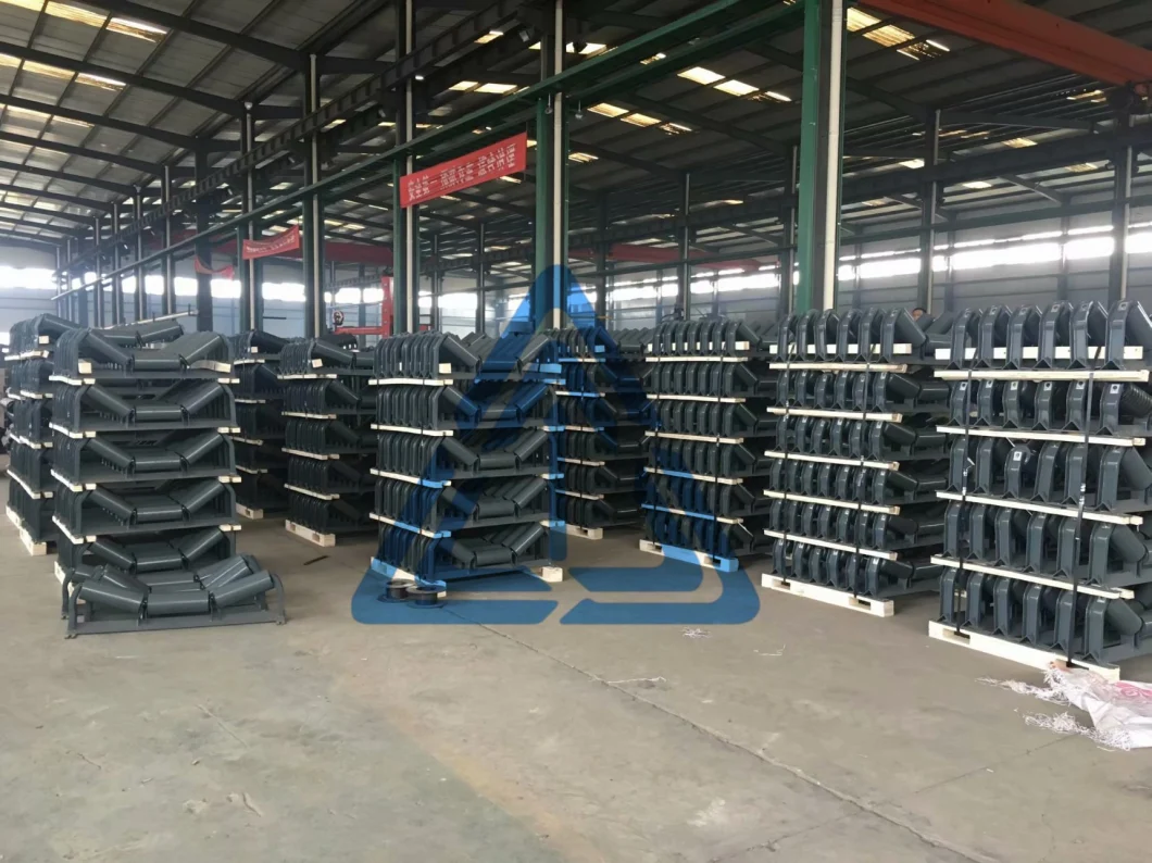 JIS HDPE Steel Impact /Trough/Troughing/Carry/Carrying/Return Carrier Wing Guide Roller for Belt Conveyor